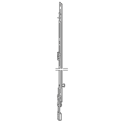 ROTO NTI Centre Lock Clampable 600mm 1 x Type V Locking Cam 337711 - Silver