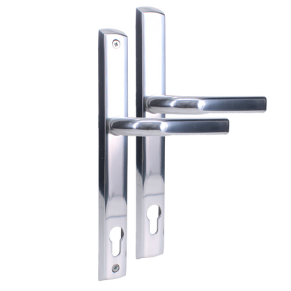 MILLENCO Lever/Lever Sprung Handle 117mm Centres Polished Silver