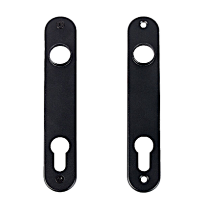 LOCINOX 3025 Pair of Escutcheons For Insert Locks Black