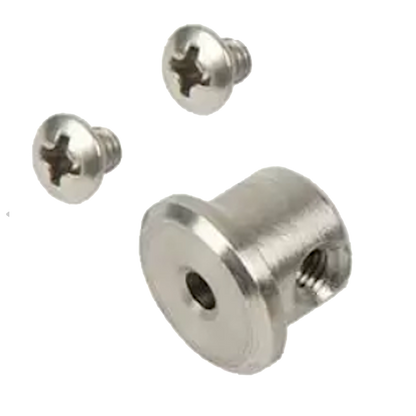 LOCINOX Dead Bolt End C/W 2 Screws Suits 10mm Lock