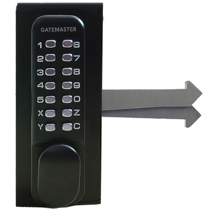 GATEMASTER SGLDS Single Sided Sliding Digital Gate Lock 60mm Frame Left Hand SGLDS60L - Black