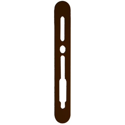 SASHSTOP Torchguard Door Handle Protector Discreet 300mm x 40mm Long Above/Below 224106 - Brown