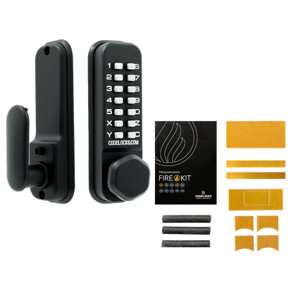 CL0255 Marine By Codelocks Digital Lock CL0255 With Fire Kit - Black