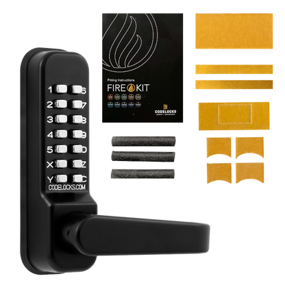 CL0400 Marine By Codelocks Digital Lock CL0410 Without Passage Set With Fire Kit - Black