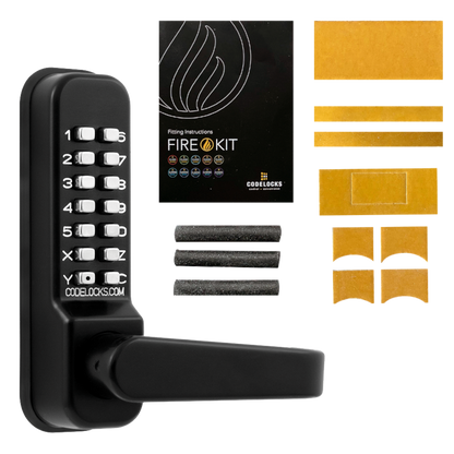CL0400 Marine By Codelocks Digital Lock CL0415 With Passage Set And Fire Kit - Black