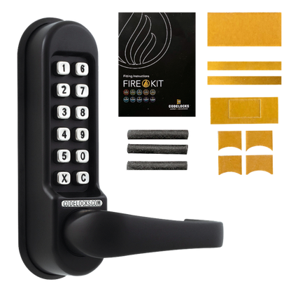 CL0510 Marine By Codelocks Digital Lock CL0510 Without Passage Set With Fire Kit - Black