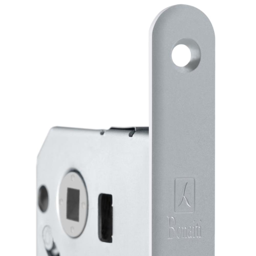 BONAITI SERRATURE Forty NG V64 WC Magnetic Lock 60mm Backset Matt Chrome - Satin Chrome