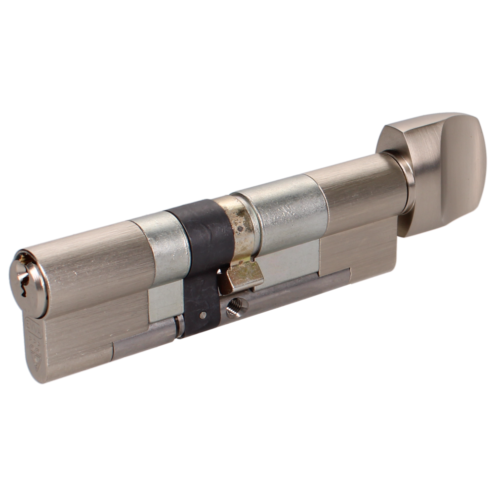 EVVA EPSnp KDZ Key & Turn Euro Cylinder Keyed To Differ 3 Keys TS007 3* 92mm 41-T51 36-10-T46 44BE1 - Nickel Plated