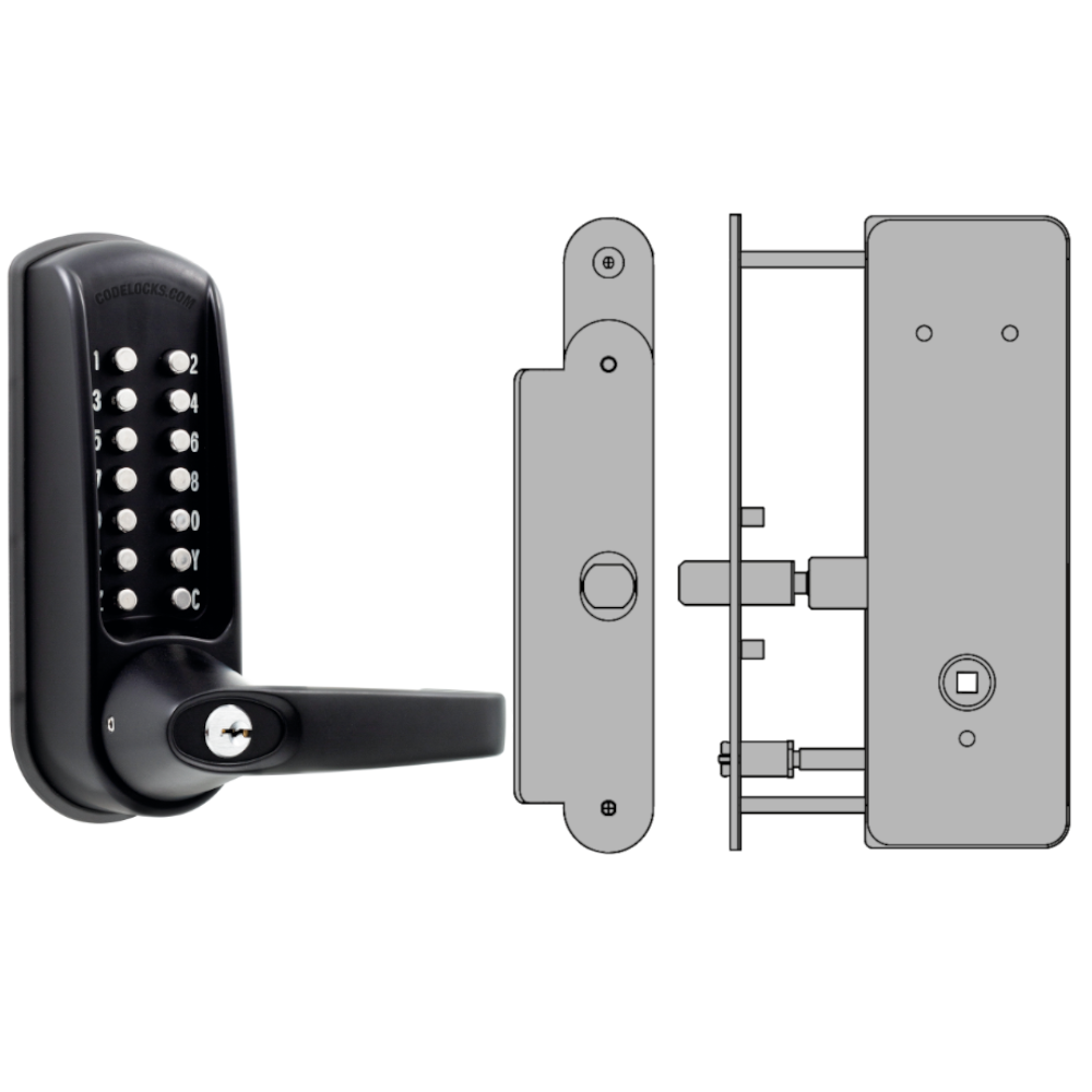 CODELOCKS CL0630 / CL0635 Digital Lock Black Marine Grade With XTD Gat ...