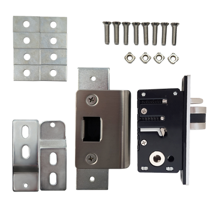 BORG LOCKS S203 Aluminium Latch 28mm Backset To Suit BL2000/BL4400 Series LH With Fixing Kit