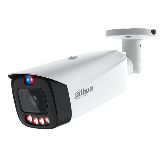 DAHUA IP Bullet WizSense Series 3 Network Camera With Active Deterrence 50 Metre IR 12V DC 6MP - White