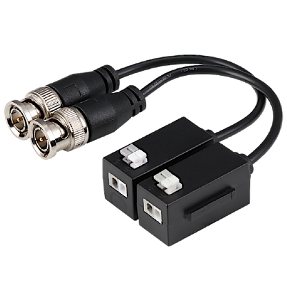 DAHUA HDCVI 4K Passive Video Transceiver Balun PFM800-4K Pigtail Design (Pack Of 2) Black