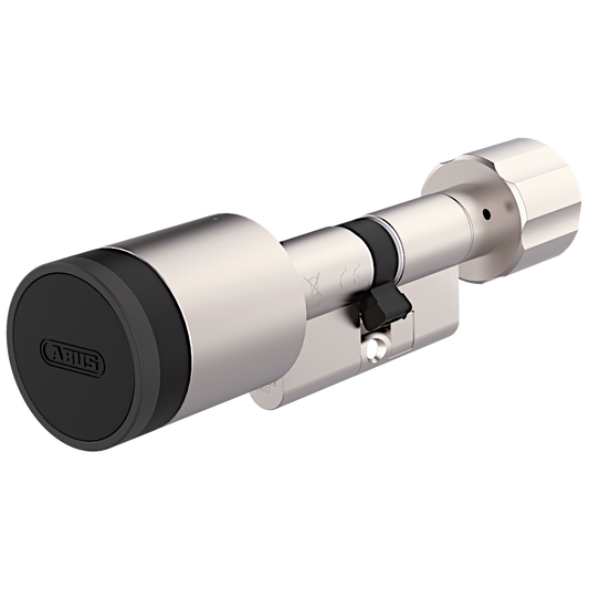 ABUS Cylox One Bluetooth Smart Cylinder Internal Side Thumbturn Operated 30/30 Turn Modular Extendable - Nickel Plated