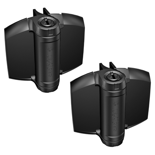 D&D Truclose Heavy Duty Hinges For Metal, Wood & Vinyl Gates TCHD1L2S3BT With trims & 2 Legs - Black