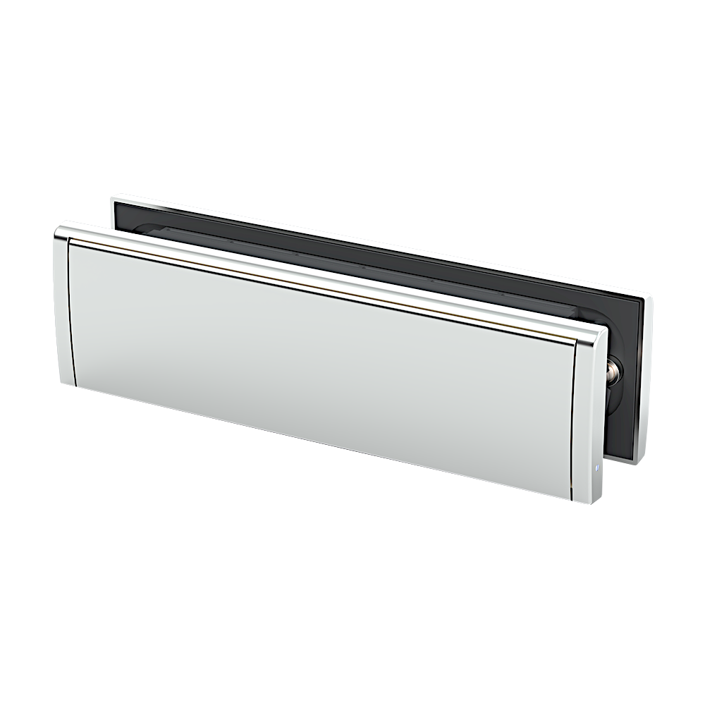 RUTLAND RLP Letterplate Set TS008 Security & Fire Rated Polished Nickel