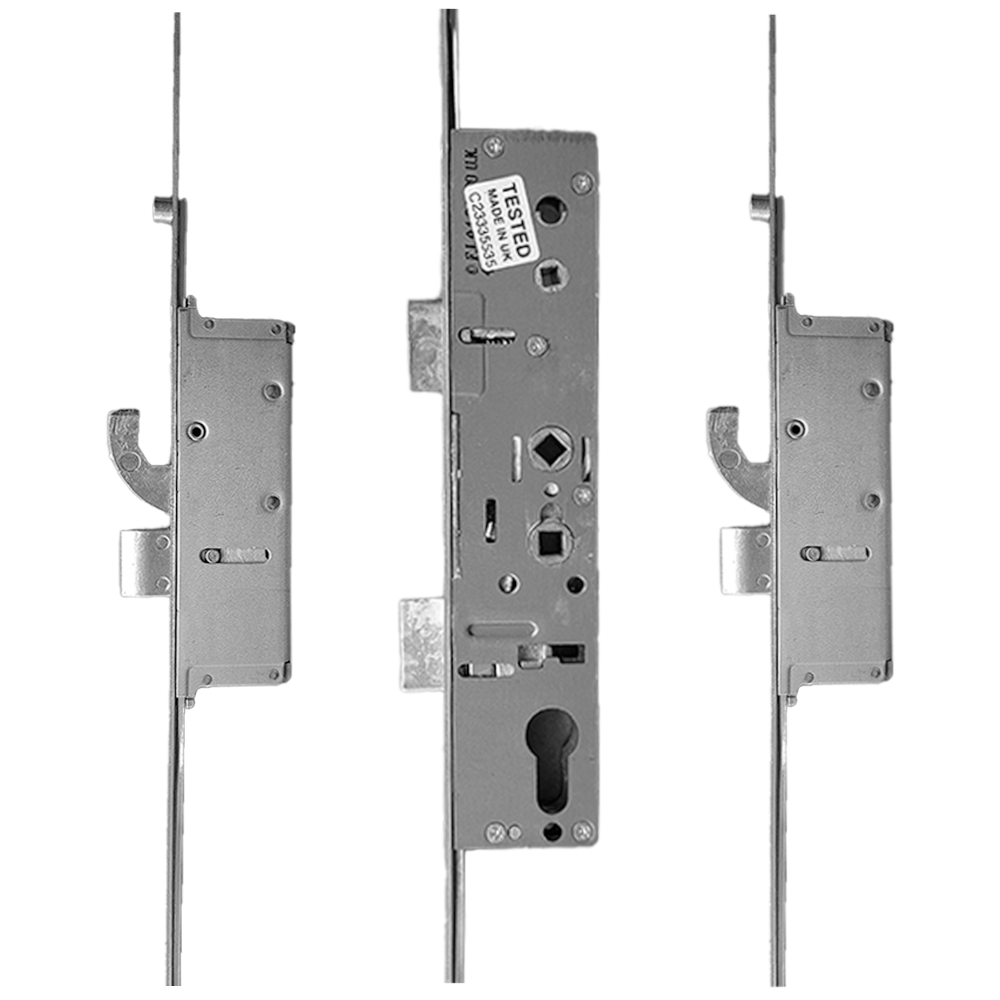 MILLENCO Mantis 3 Lever Operated Latch & Deadbolt 92/62 Twin Spindle 2 Hook 2 Anti Lift Bolts & 2 Rollers 35/92-62