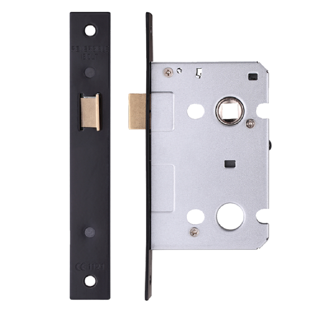 ERA Valiant Upright Latch Square End 64mm Case Black Matt - Matt Black