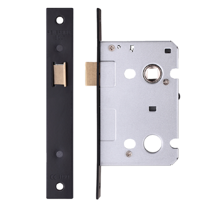 ERA Valiant Upright Latch Square End 64mm Case Black Matt - Matt Black