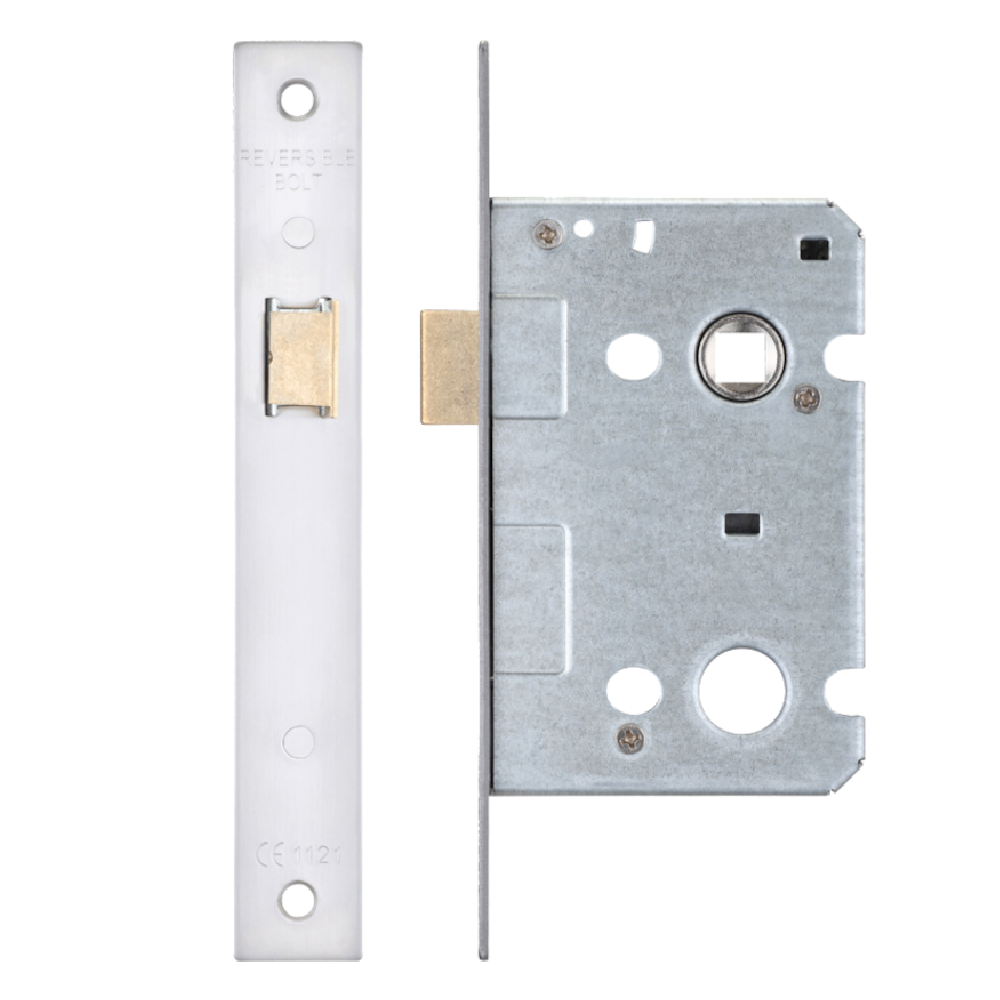 ERA Valiant Upright Latch Square End 64mm Case Satin - Satin Stainless Steel