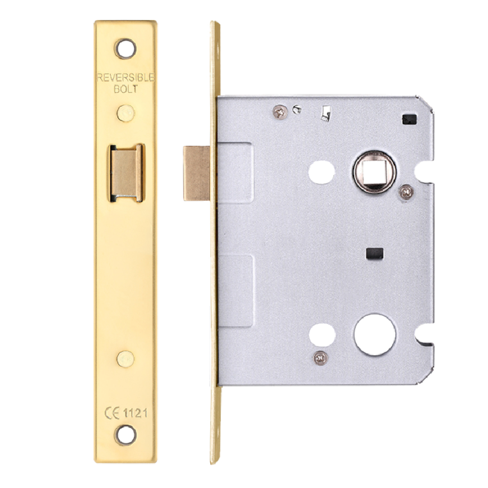 ERA Valiant Upright Latch Square End 76mm Case Display - Polished Brass