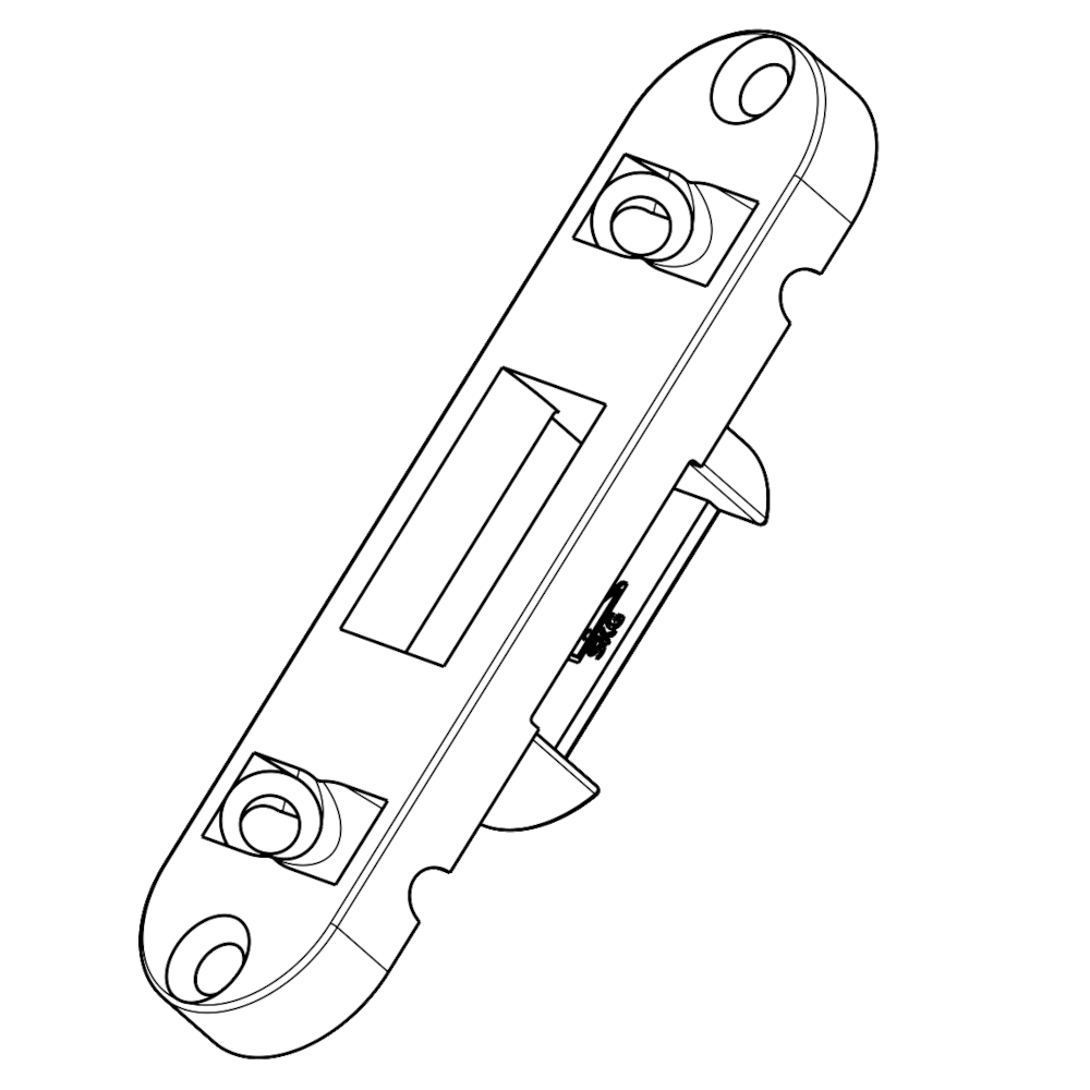 ROTO Bolt Keep Suitable For Flush Timber 373295 104mm x 24mm