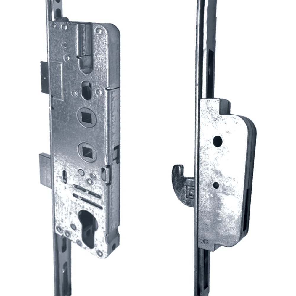 ELITE Compact Lever Operated Latch & Deadbolt Twin Spindle Designed To Accept Optional Shootbolts - 2 Hook 2 Roller 35/92-62