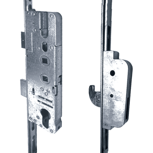 ELITE Compact Lever Operated Latch & Deadbolt Twin Spindle Designed To Accept Optional Shootbolts - 2 Hook 2 Roller 35/92-62