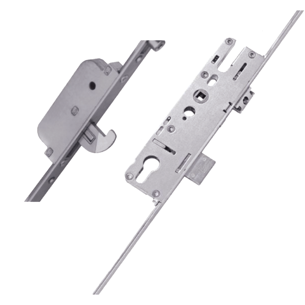 ELITE Compact Lever Operated Latch & Deadbolt Twin Spindle Designed To Accept Optional Shootbolts - 2 Hook 4 Roller 35/92-62