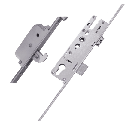 ELITE Compact Lever Operated Latch & Deadbolt Twin Spindle Designed To Accept Optional Shootbolts - 2 Hook 4 Roller 35/92-62