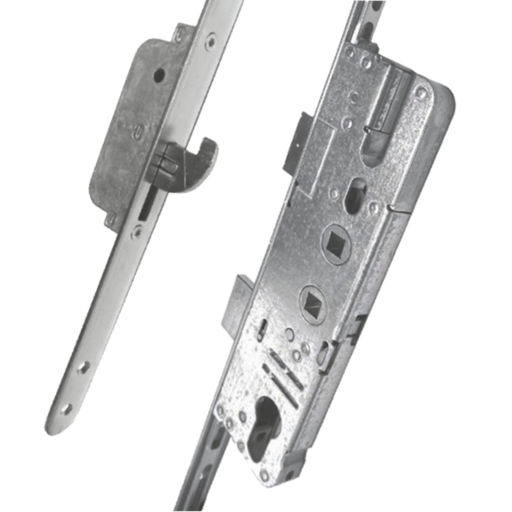 ELITE Composite Lever Operated Latch & Deadbolt Twin Spindle 20mm Faceplate - 2 Hook 45/92-62
