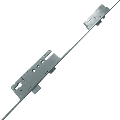 ELITE Automatic Auto Locking Lever Operated Latch & Deadbolt Single Spindle 20mm Faceplate - 2 Deadlocking Latch Bolts 45/92 Straight