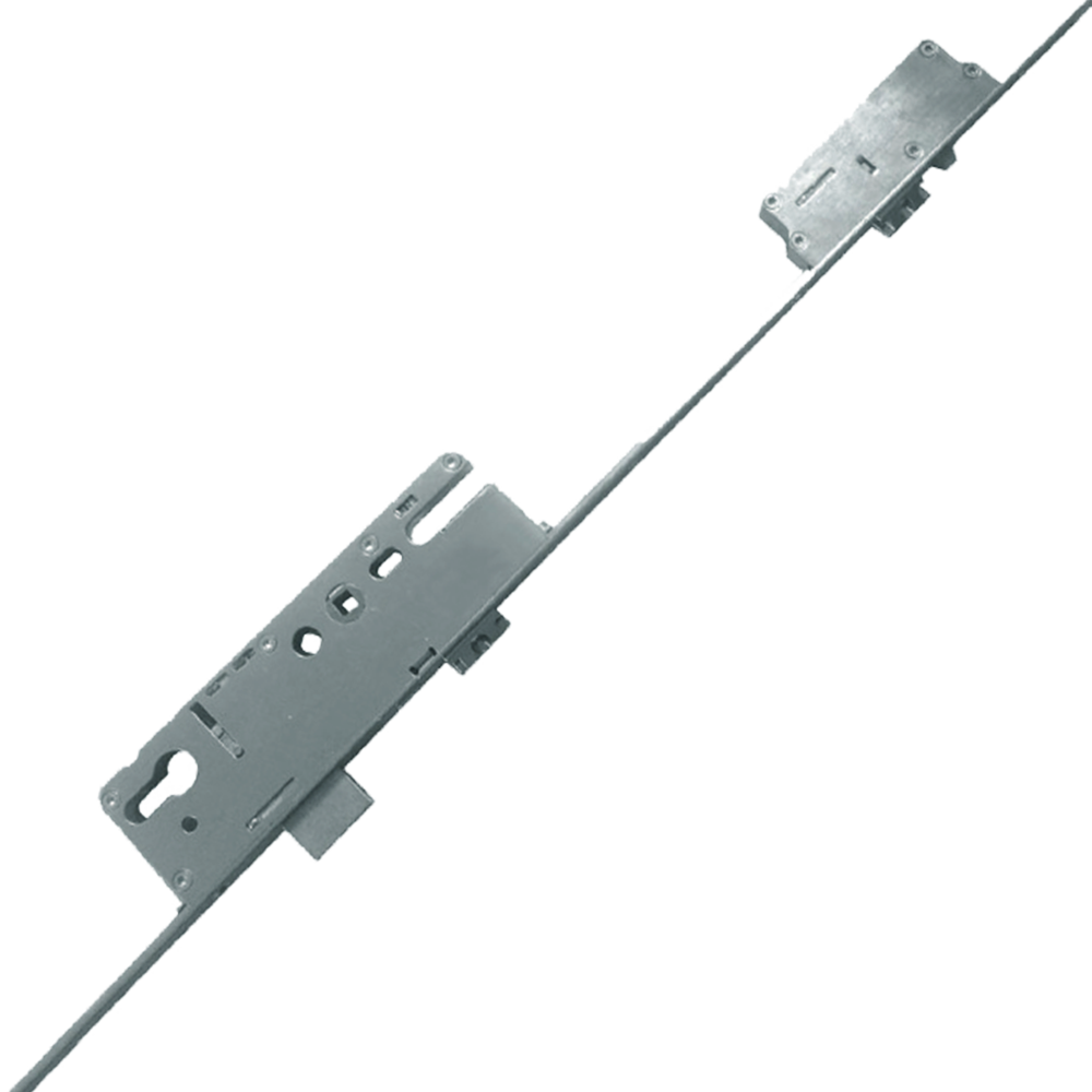 ELITE Automatic Auto Locking Lever Operated Latch & Deadbolt Single Spindle 20mm Faceplate - 2 Deadlocking Latch Bolts 35/92 Radius