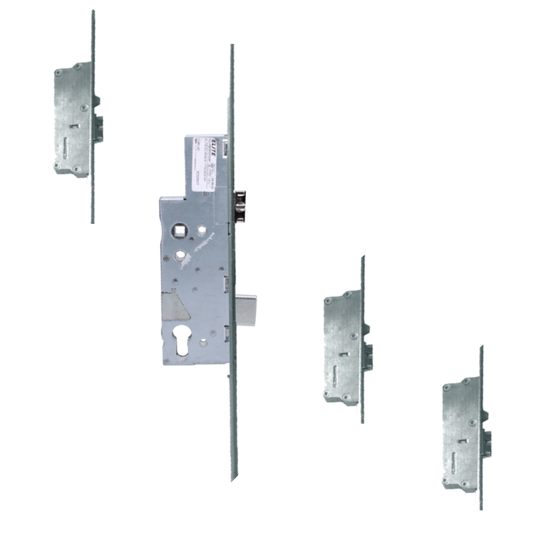 ELITE Heritage Key Wind Locking Lever Operated Latch & Deadbolt Single Spindle 20mm Faceplate - 3 Deadlocking Latch Bolts 45/92 Radius