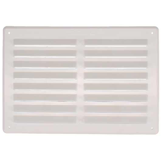 STADIUM Plastic Louvre Ventilator 165mm H x 241mm W - White