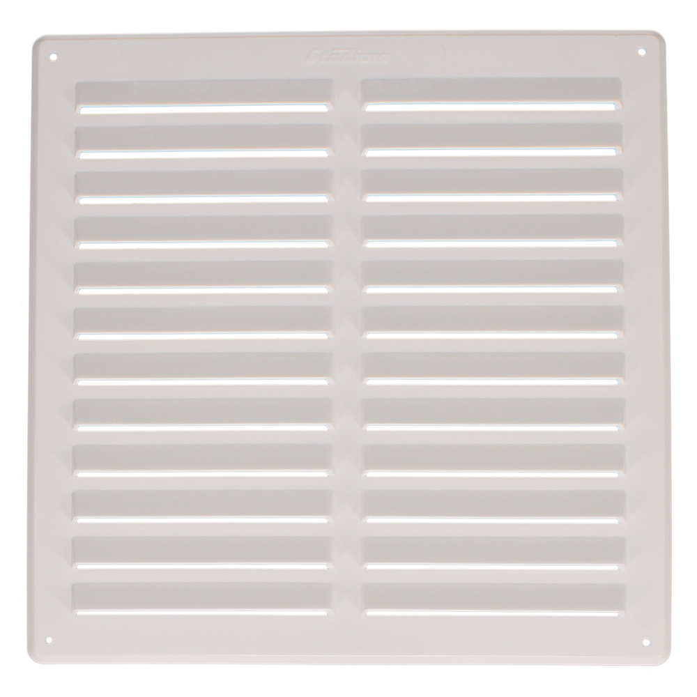 STADIUM Plastic Louvre Ventilator 241mm H x 241mm W - White