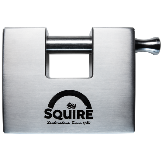 SQUIRE Body Only Stronghold ST75S Stainless Steel Container Sliding Shackle Padlock To Take KIK-SS Insert Stainless Steel