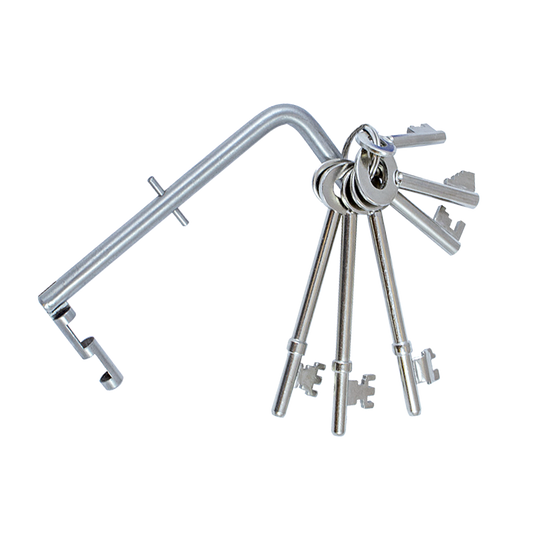 WALSALL LOCKS Set of FB Keys Including Drop Key Fire Brigade Key Set