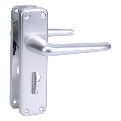 HOPPE Edinburgh Long Plate Euro Handle Furniture Euro - Satin Anodised Aluminium