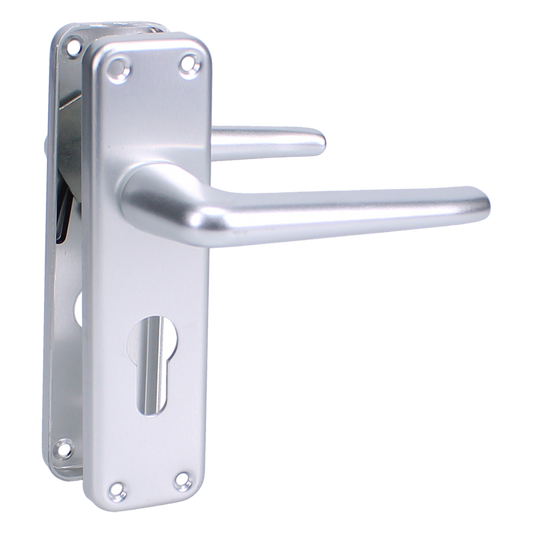 HOPPE Edinburgh Long Plate Euro Handle Furniture Euro - Satin Anodised Aluminium