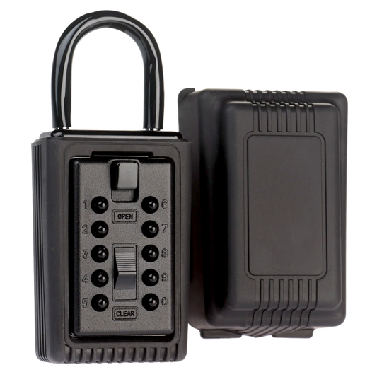 SUPRA 001406 Portable Key Safe With Shackle Portable - Black