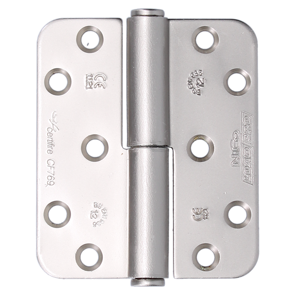 NICO Hinge 4717 Load Pro Lift Off Fire Rated Single Hinge Handed Left Hand - Satin Nickel