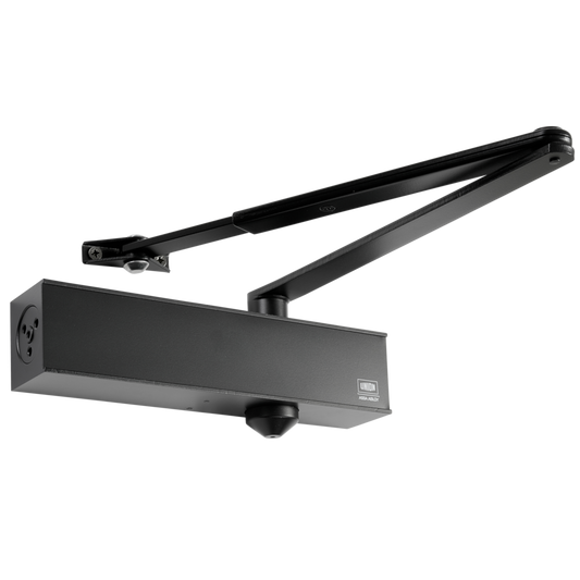 UNION CE26V Size 2-6 Overhead Door Closer Black Matt - Silver