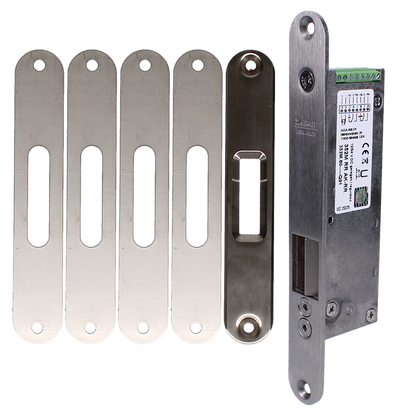 ABLOY Eff 352M.80 Motorised Escape Lock 12/24V DC Fail Unlocked Stainless Steel
