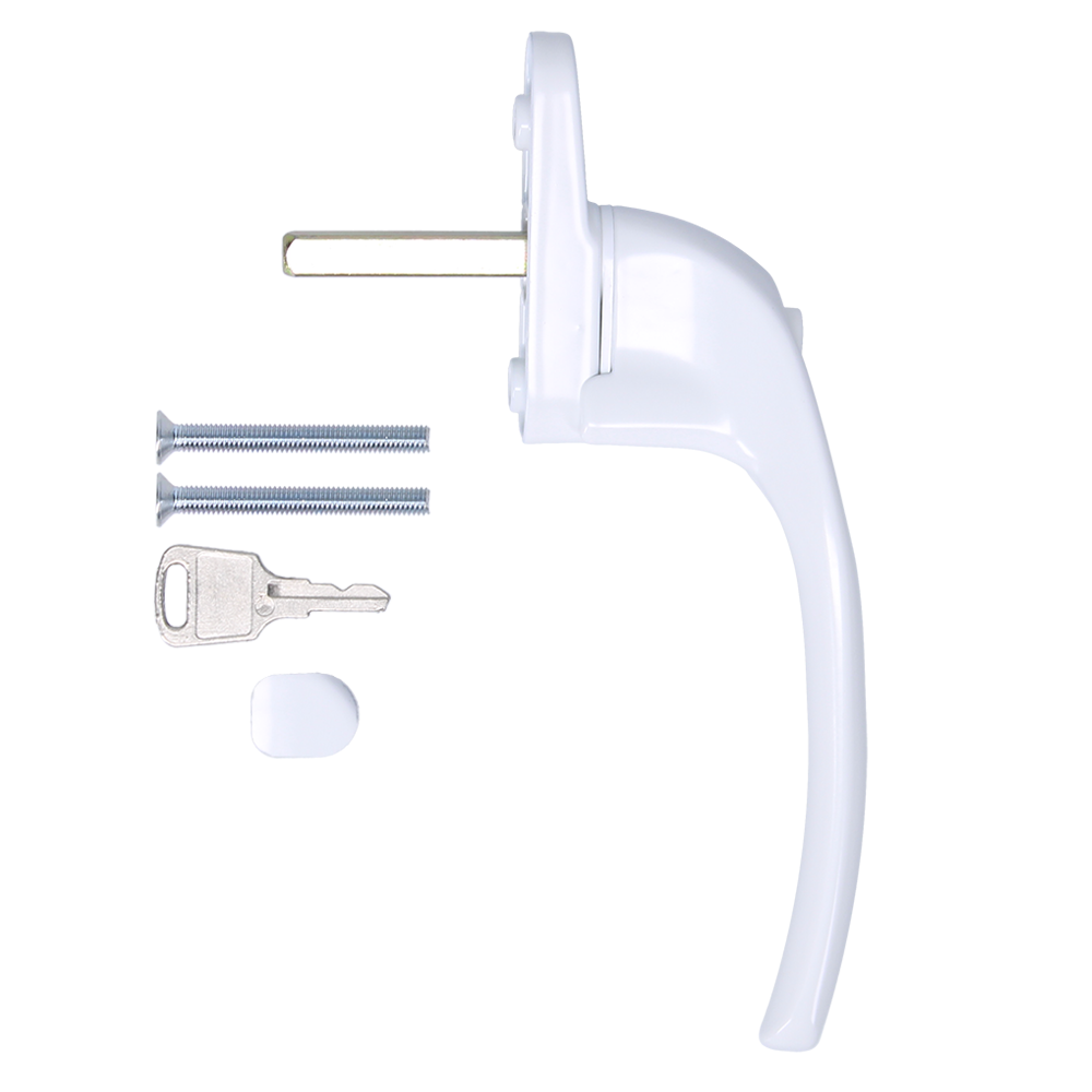 HOPPE Cranked Espag Handle AR722-7/040 LH - White