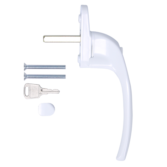 HOPPE Cranked Espag Handle AR722-7/040 LH - White