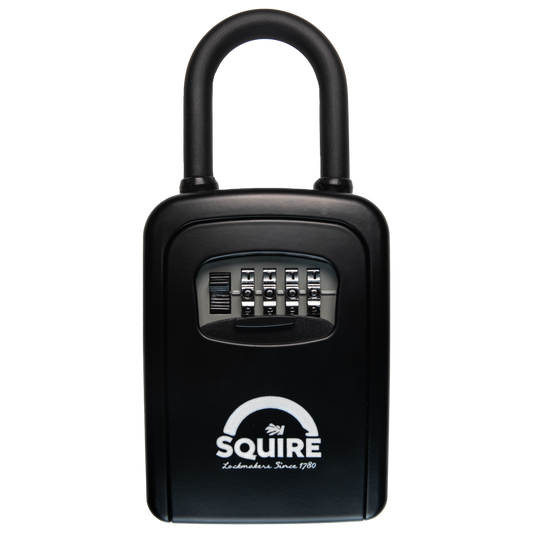 SQUIRE Portable 4 Wheel Key Keep 1 Combination Key Safe With Shackle 4 Wheel With Shackle - Black