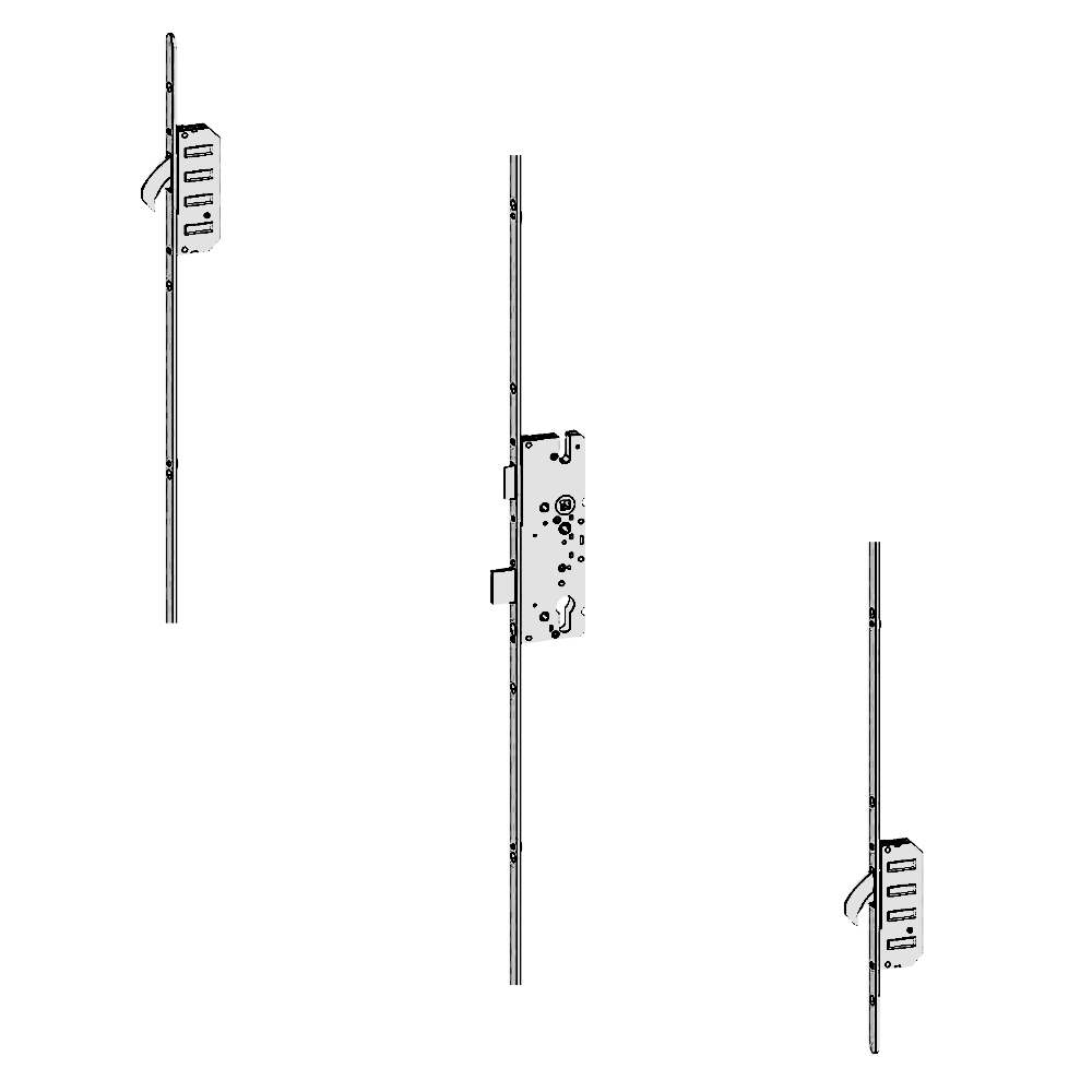 WINKHAUS STV Trulock LL Latch & Deadbolt 2 Hook 20mm Radius Faceplate 45/92 RH 4929320