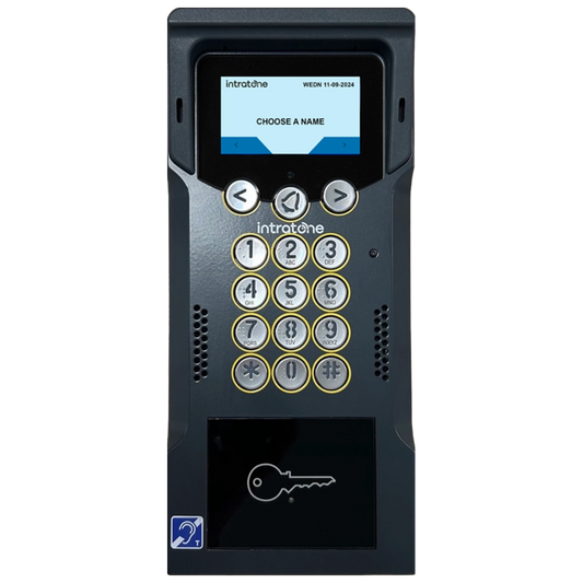 INTRATONE SC05 Only One Integrated Video, Keypad & Proximity Intercom 1- 10 Dwellings With 20 Fobs & 15 Years Data 06-0228-EU - Anthracite Grey