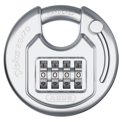 ABUS 29 Series Combination Diskus Padlock 29/70 Diskus Combo - Stainless Steel