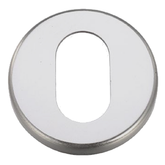 ZOO Round Escutcheon 52mm Diameter SAA Oval - Satin Anodised Aluminium